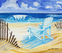 At The Beach by Sybil A. Bissell