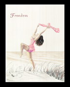 Freedom (Woman On The Beach) By Sybil A. Bissell