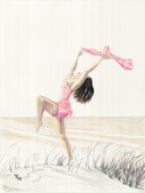 Freedom (Woman On The Beach) By Sybil A. Bissell