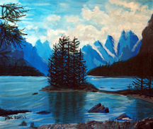 Maligne Lake by Sybil A. Bissell